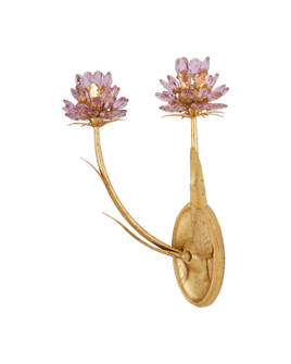 Marilee Two Light Wall Sconce in Pink/Dutch Gold Leaf (142|50000278)