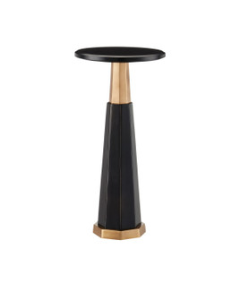 Gieves Drinks Table in Black/Bronze/Antique Brass (142|40000234)