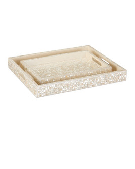 Gerri Dot Tray Set of 2 in Natural (142|12001020)