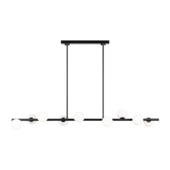 Altair Nine Light Linear Chandelier in Aged Iron (454|SLC1059AI)