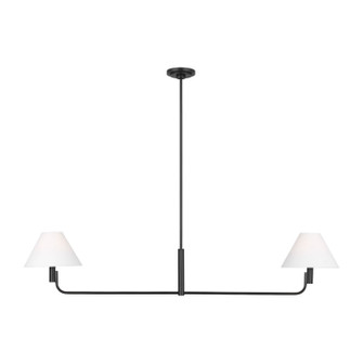 Colfax Two Light Linear Chandelier in Aged Iron (454|SLC1022AI)