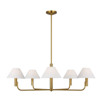Colfax Five Light Chandelier in Burnished Brass (454|SLC1005BBS)