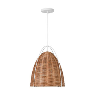 Norman One Light Pendant in Blonde Rattan (454|GLP1081MWTBRTN)