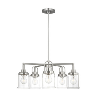 Anders Five Light Chandelier in Brushed Nickel (454|GLC1175BS)