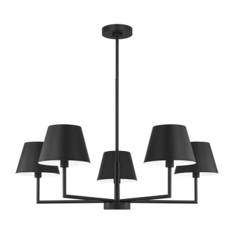 Ender Five Light Chandelier in Midnight Black (454|DJC1265MBK)