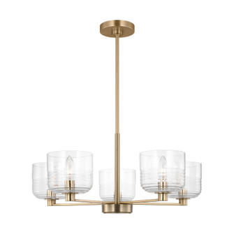 Lochdale Five Light Chandelier in Satin Brass (454|DJC1225SB)