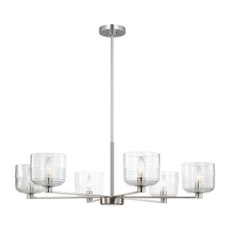 Lochdale Six Light Chandelier in Brushed Nickel (454|DJC1216BS)