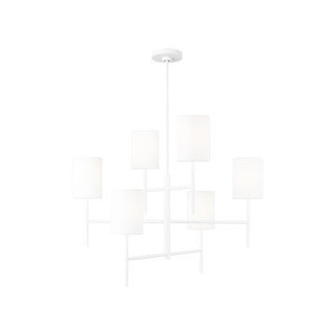 Key Six Light Chandelier in Matte White (454|BC1006MWT)