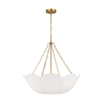 Stassi Three Light Chandelier in Burnished Brass (454|AC1163BBS)