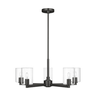 Fullton Five Light Chandelier in Midnight Black (454|3164205C112)