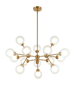 Solaris LED Pendant in Aged Gold Brass (423|C33015AG)