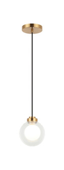 Solaris LED Pendant in Aged Gold Brass (423|C33001AG)