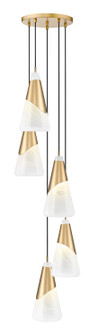 Aimie Five Light Chandelier in Modern Gold (224|828P75RMGLD)