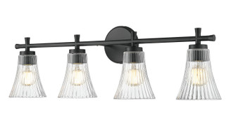 Belle Four Light Vanity in Matte Black (224|75194VMB)