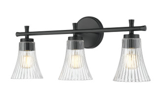 Belle Three Light Vanity in Matte Black (224|75193VMB)