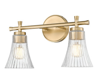Belle Two Light Vanity in Modern Gold (224|75192VMGLD)