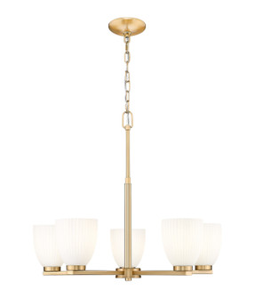 Naya Five Light Chandelier in Modern Gold (224|75185MGLD)