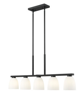 Naya Five Light Linear Chandelier in Matte Black (224|75185LMB)