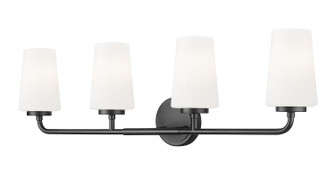 Montford Four Light Vanity in Matte Black (224|70054VMB)