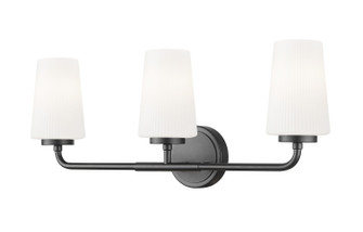 Montford Three Light Vanity in Matte Black (224|70053VMB)