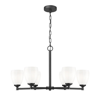 Oren Six Light Chandelier in Matte Black (224|70046MB)