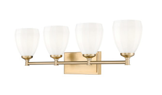 Oren Four Light Vanity in Modern Gold (224|70044VMGLD)