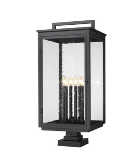 Hartwell Six Light Outdoor Pier Mount in Sand Black (224|5019PHXXLSSQPMBK)