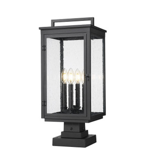 Hartwell Four Light Outdoor Pier Mounted in Sand Black (224|5019PHBSSQPMBK)