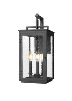 Hartwell Three Light Outdoor Wall Mount in Sand Black (224|5019MBK)