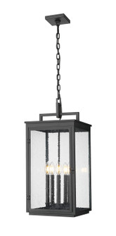 Hartwell Five Light Outdoor Chain Mount Ceiling Fixture in Sand Black (224|5019CHXLBK)