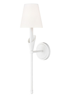 Claudelle One Light Wall Sconce in Tundra White (224|40141SATW)