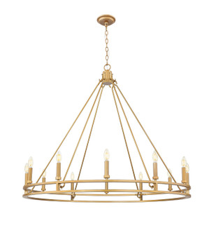 Dennison 12 Light Chandelier in Signature Brass (224|400512SBR)