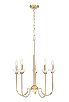 Allistair Five Light Chandelier in Modern Gold (224|3525MGLD)
