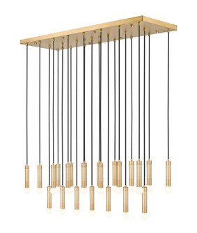 Stari 23 Light Linear Chandelier in Modern Gold (224|1956P23LMGLD)