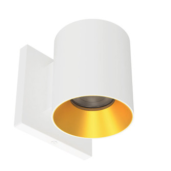 Zoron LED Wall Mount in White/Gold (34|W4RNCSWTGL)