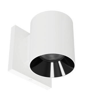Zoron LED Wall Mount in White/Black (34|W4RNCSWTBK)