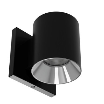 Zoron LED Wall Mount in Black/Chrome (34|W4RFCSBKCH)