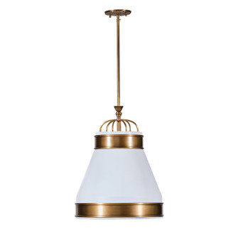 Savarin One Light Pendant in Heritage White/Heritage Bronze (137|549P01MWHTBRZ)