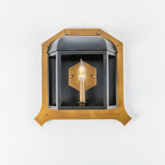 Gaslighter One Light Wall Sconce in Blackened Zinc/Heritage Bronze (137|542W01ZNCBRZ)