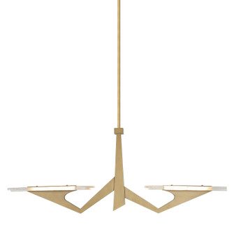 Down the Wrong Path LED Linear in Brass Kisser (137|530N02BK)