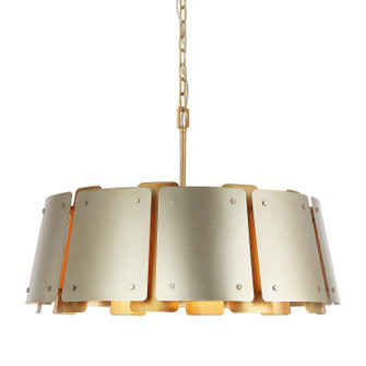 Peep Show Five Light Pendant in Sunwashed Silver/Brushed Sienna (137|518P05SSBS)