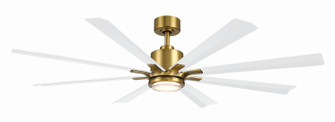 Size Matters 65'' Ceiling Fan in Soft Brass/Matte White (441|FRW240365LSBMW)