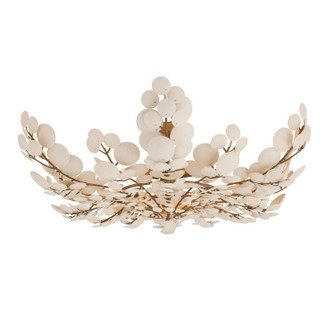 Bilal Three Light Flush Mount in Ivory (314|DFS02)