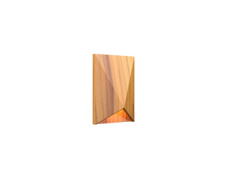 Facet One Light Wall Lamp in Teak (486|421912)