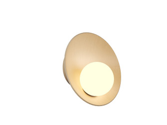 Oyster One Light Wall Lamp in Organic Cappuccino (486|421848)