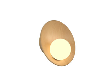 Oyster One Light Wall Lamp in Maple (486|421834)