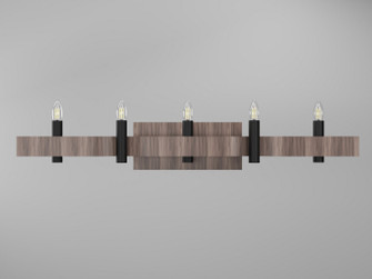 Flow Four Light Wall Lamp in American Walnut (486|421418)