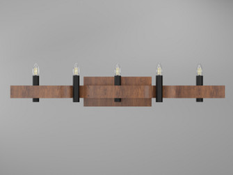 Flow Four Light Wall Lamp in Imbuia (486|421406)