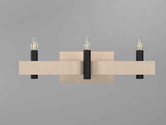 Flow Three Light Wall Lamp in Organic Cappuccino (486|421248)
