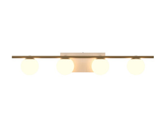 Sfera Four Light Wall Lamp in Organic White (486|421147)
